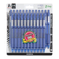 Zebra Pen Z-Grip Retractable Ballpoint Pen, Smooth-Flowing Blue Ink, 1.0mm Medium Point, School & Office Supplies, Ideal for Note-Taking, Journal and Planner Use, 24-Pack (12225)