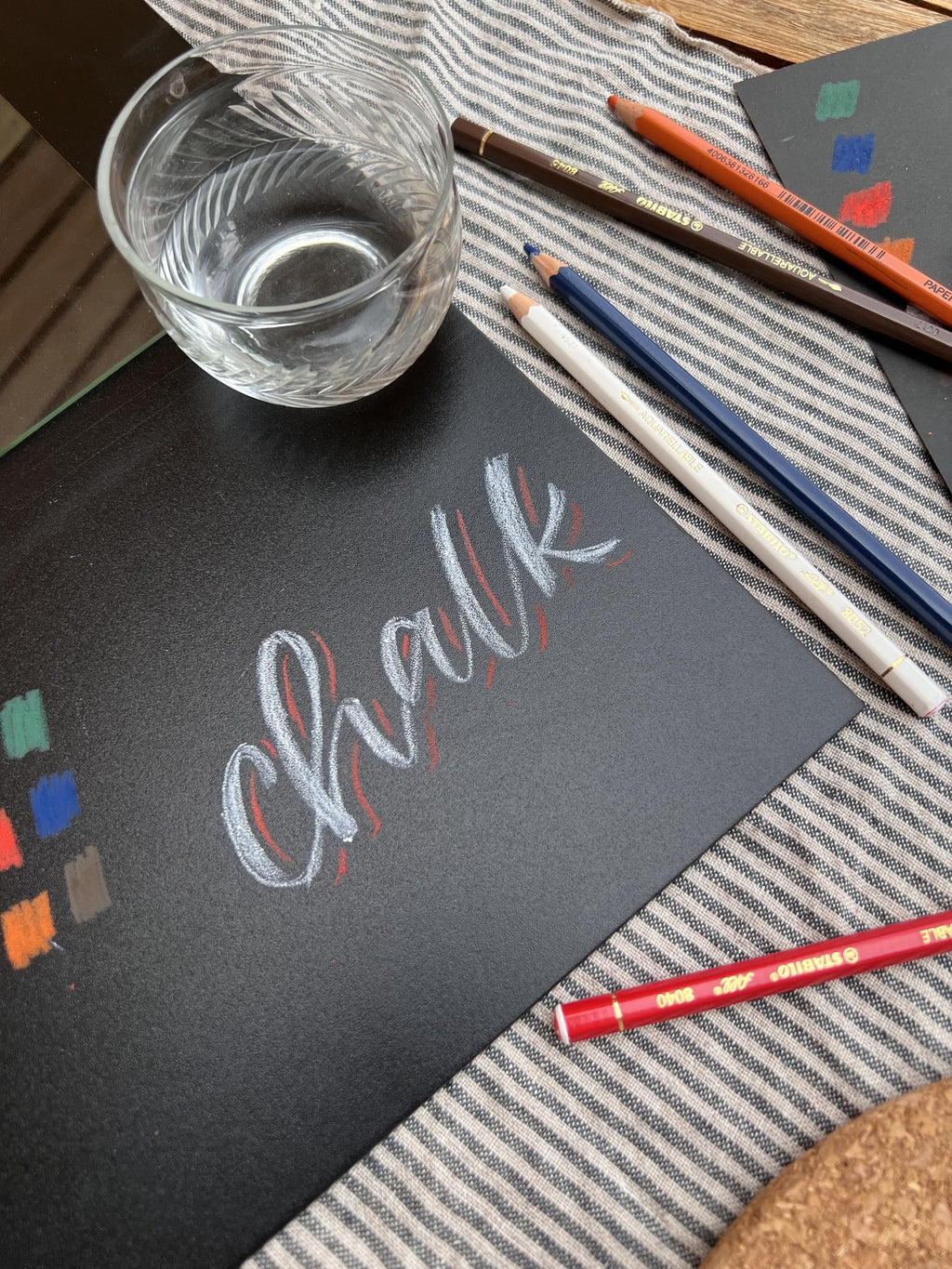 Stabilo 8406 All Coloured Pencil Crayons for Almost All Surfaces, 3.3 mm, Black, Pack of 12