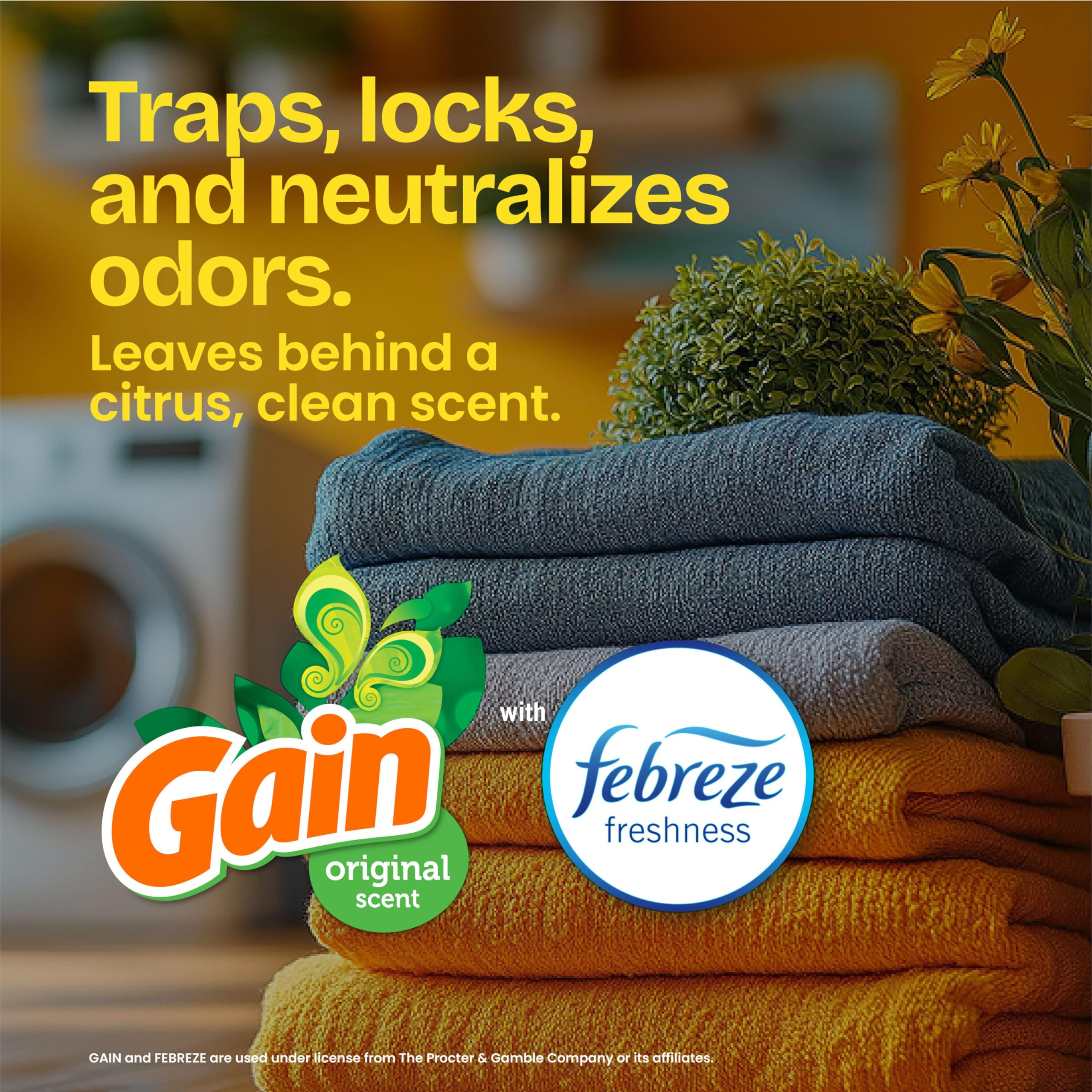 Glad CLOROX Company The 78685 ForceFlex Tall Kitchen Drawstring Bags with Gain Original Scent with Febreze Freshness, 40-Count, 13-gallons