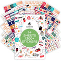 Clever Fox Planner Stickers – Monthly, Weekly & Daily Planner Stickers 14 Sheets Set of 1360+ Unique Stickers by Clever Fox (Value Pack)