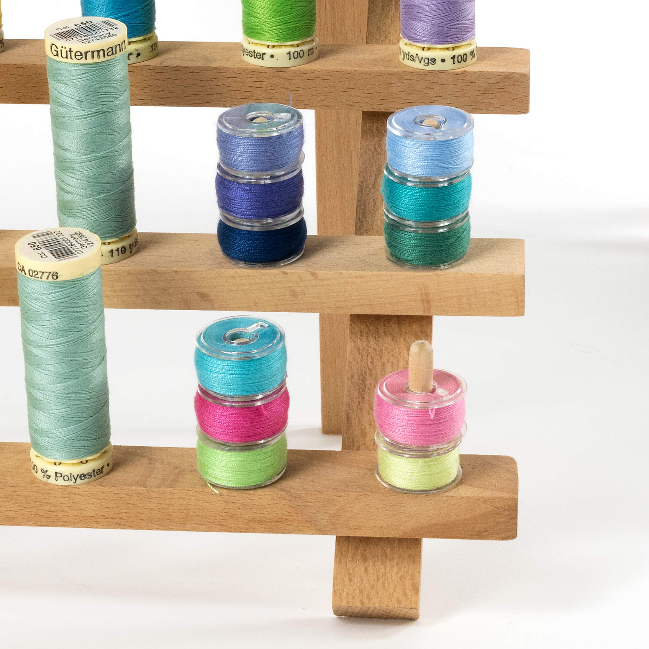 Dritz Wooden Thread Rack, 1 Count, Smooth Wood