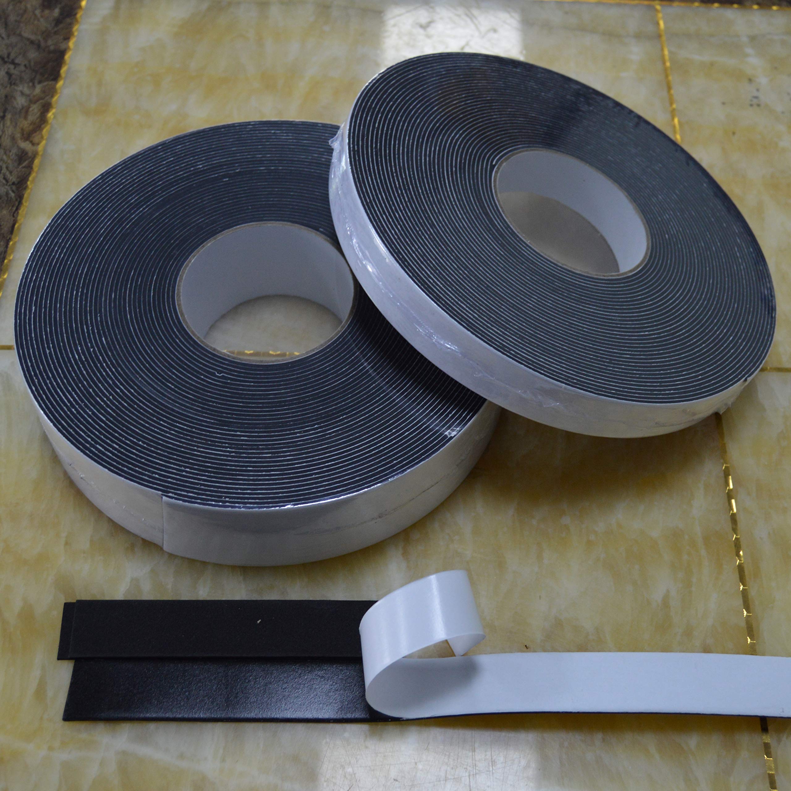LLPT Foam Insulation Tape 2 Inches x 50 Feet Closed Cell Foam Rubber for Door Window Weatherstrip Outdoor Indoor Residue Free Weatherproof Adhesive(EFT250)