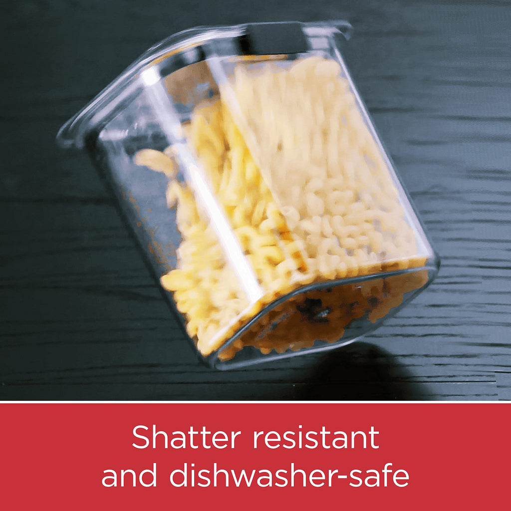 Rubbermaid Brilliance Airtight Food Storage Container | Pantry Storage Container for Flour, Sugar, and Rice | 3.7 L (16 Cup)