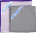 WEAWE Window Cleaning Cloth (Purple) & Enviro Cloth (Grey), 2 Pack Basic Package Cleaning Cloth Reusable Lint-Free Non-Scratch Streak-Free for Housekeeping Window Multipurpose.