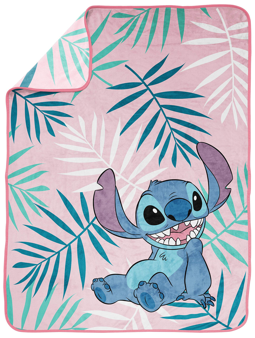 Jay Franco Disney Lilo and Stitch Kid's Throw Blanket - Plush 46" x 60" Throw Blanket for Boys & Girls, Soft Fleece Throw Blanket for Toddlers, Cozy, Fade Resistant Warm Blanket for Kids