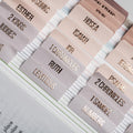 DiverseBee Laminated Bible Tabs (Rose Gold Embossed Lettering), Bible Journaling Supplies, Book Tabs, Christian Gift, 73 Tabs for Women and Men, Includes 4 Blank Dividers (Pearl)