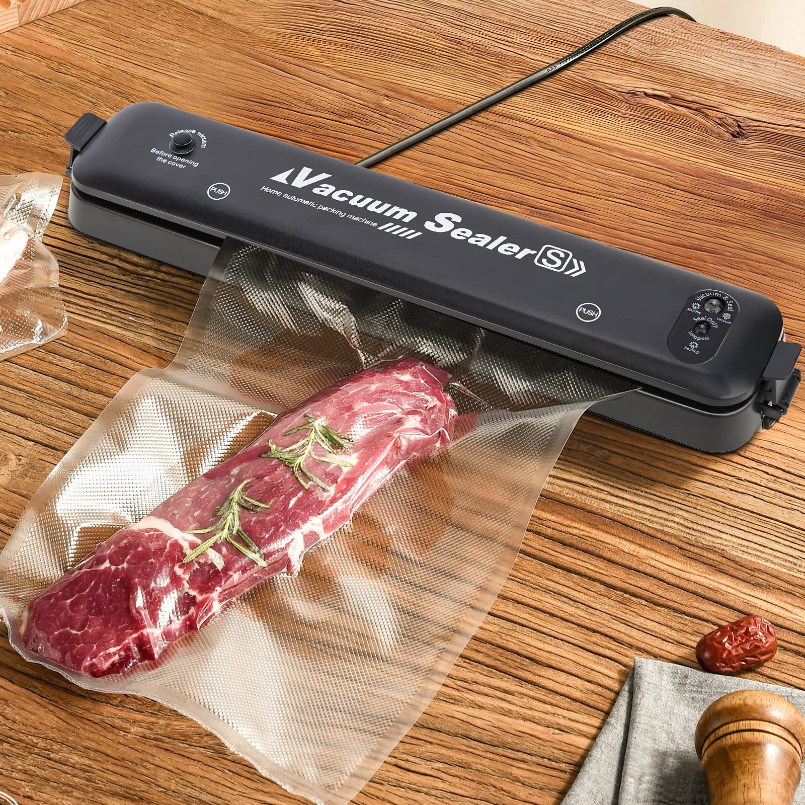 W&Y Vacuum Sealer Bags - 6" x 20' (3 Rolls), Reusable & Sous Vide, Commercial Grade, Embossed Texture, BPA-Free, Food Saver Vacuum Sealer Bags Rolls for Packing, Freezer & Cooking Storage