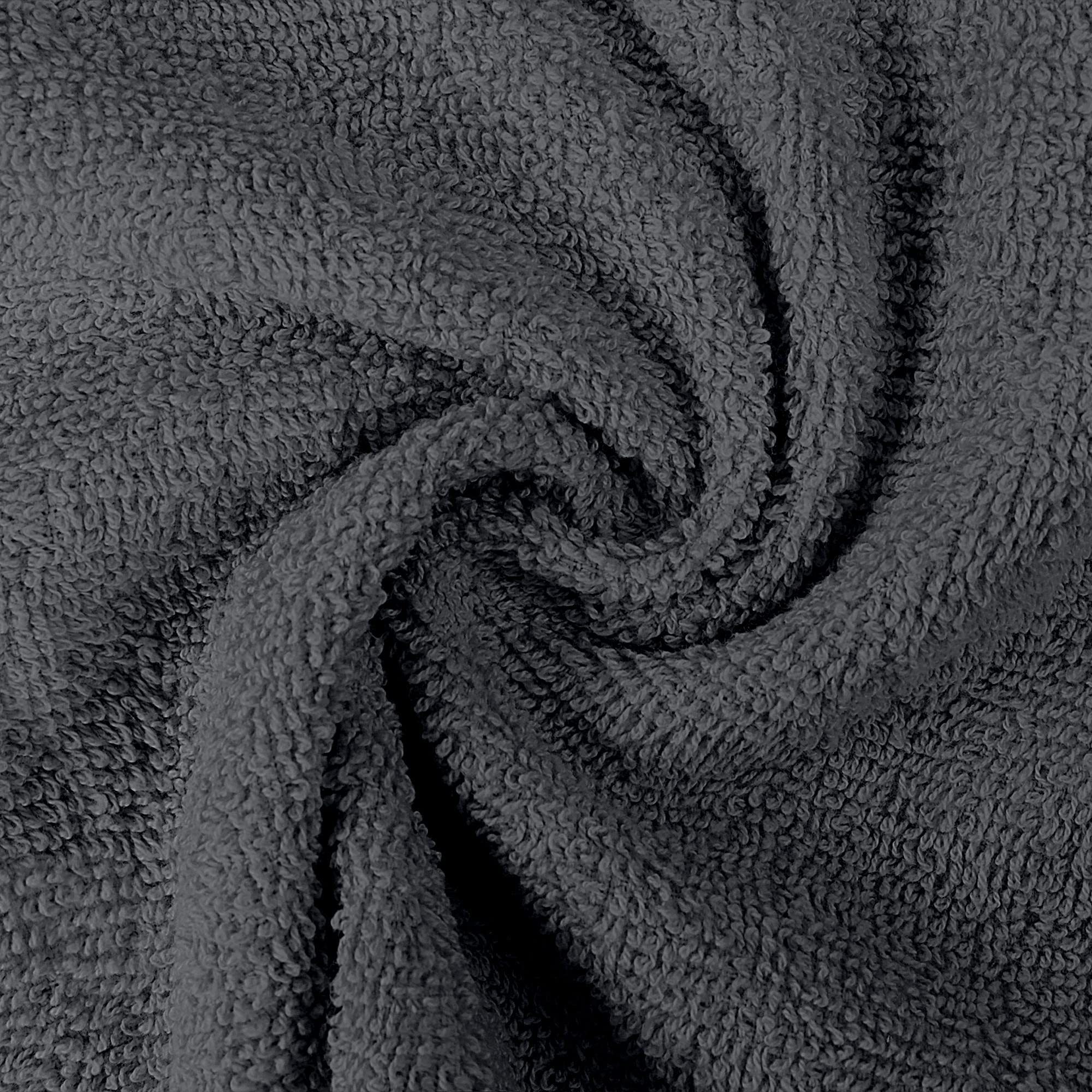 Utopia Towels Premium Washcloth Set, 12 by 12 Inches, 600 GSM 100% Cotton Face Cloths, Highly Absorbent and Soft Feel Fingertip Towels, 12 Pack, Grey