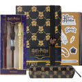 Get Trend Harry Potter Gifts Stationary Set with Cute Notebook Ball Point Wand Pens Pencil Case Stickers Cute Stuff Hogwarts Journal Accessories (Black Harry Potter)