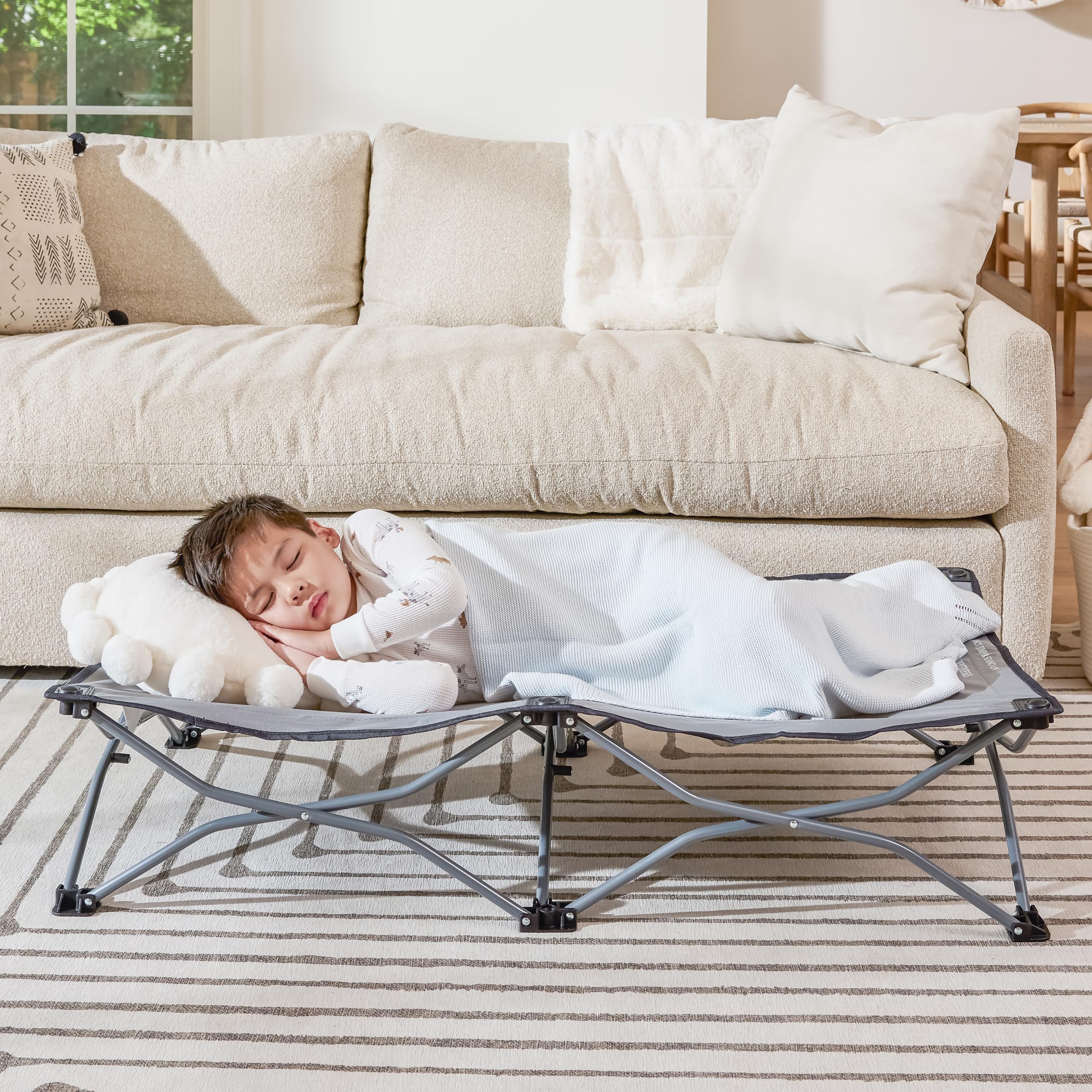 Regalo My Cot® Portable Travel Bed, Grey - Compact, Lightweight, and Portable