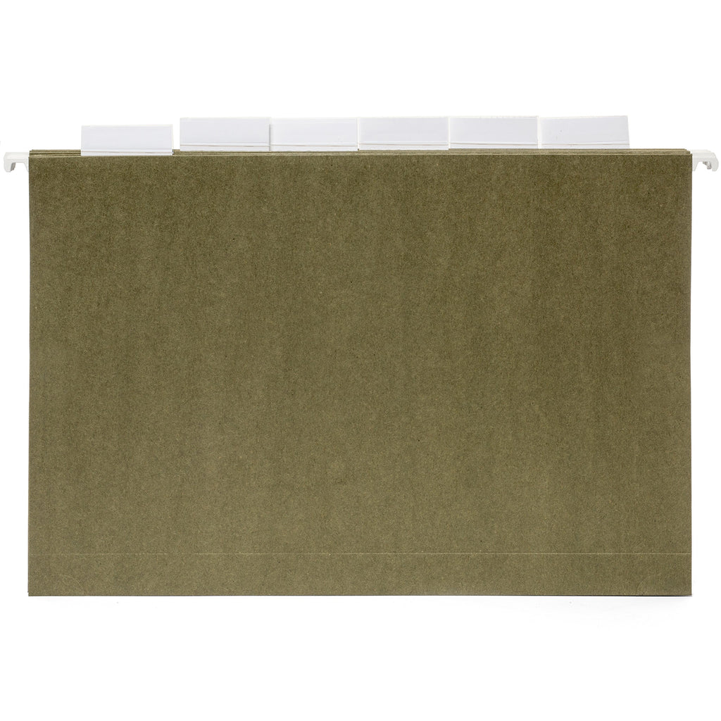 Blue Summit Supplies Extra Capacity Hanging File Folders, Heavy Duty, 2?? Expansion Filing Folders, 1/5 Tab, for Bulky Files, Legal Charts, Manuals, Standard Green, Legal Size, 25 Pack