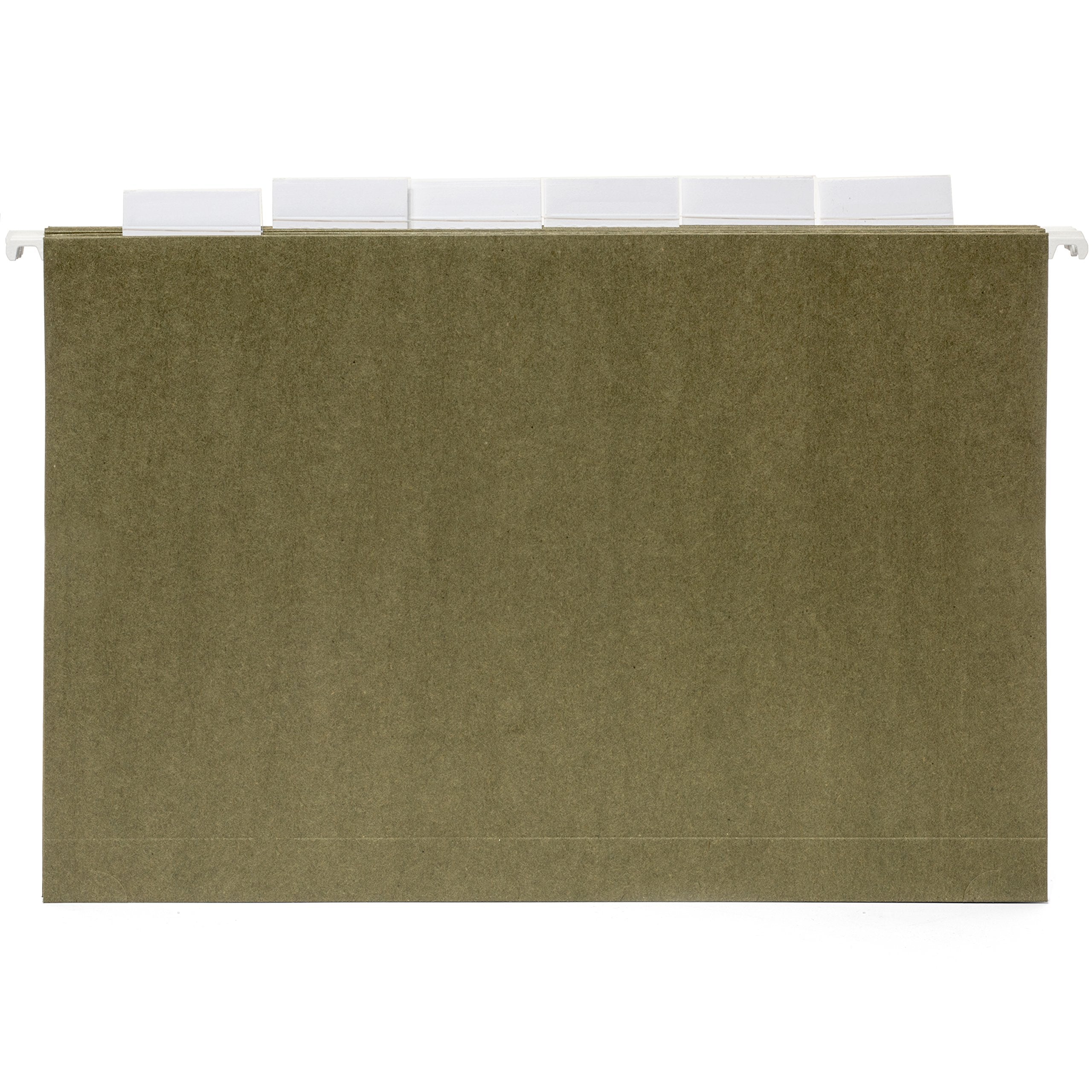 Blue Summit Supplies Extra Capacity Hanging File Folders, Heavy Duty, 2?? Expansion Filing Folders, 1/5 Tab, for Bulky Files, Legal Charts, Manuals, Standard Green, Legal Size, 25 Pack