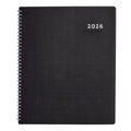 Brownline® 2026 DuraFlex Monthly Planner, 14 Months, December 2025 to January 2027, Twin-Wire Binding, 11" x 8.5", Black (CB1262V.BLK-26)