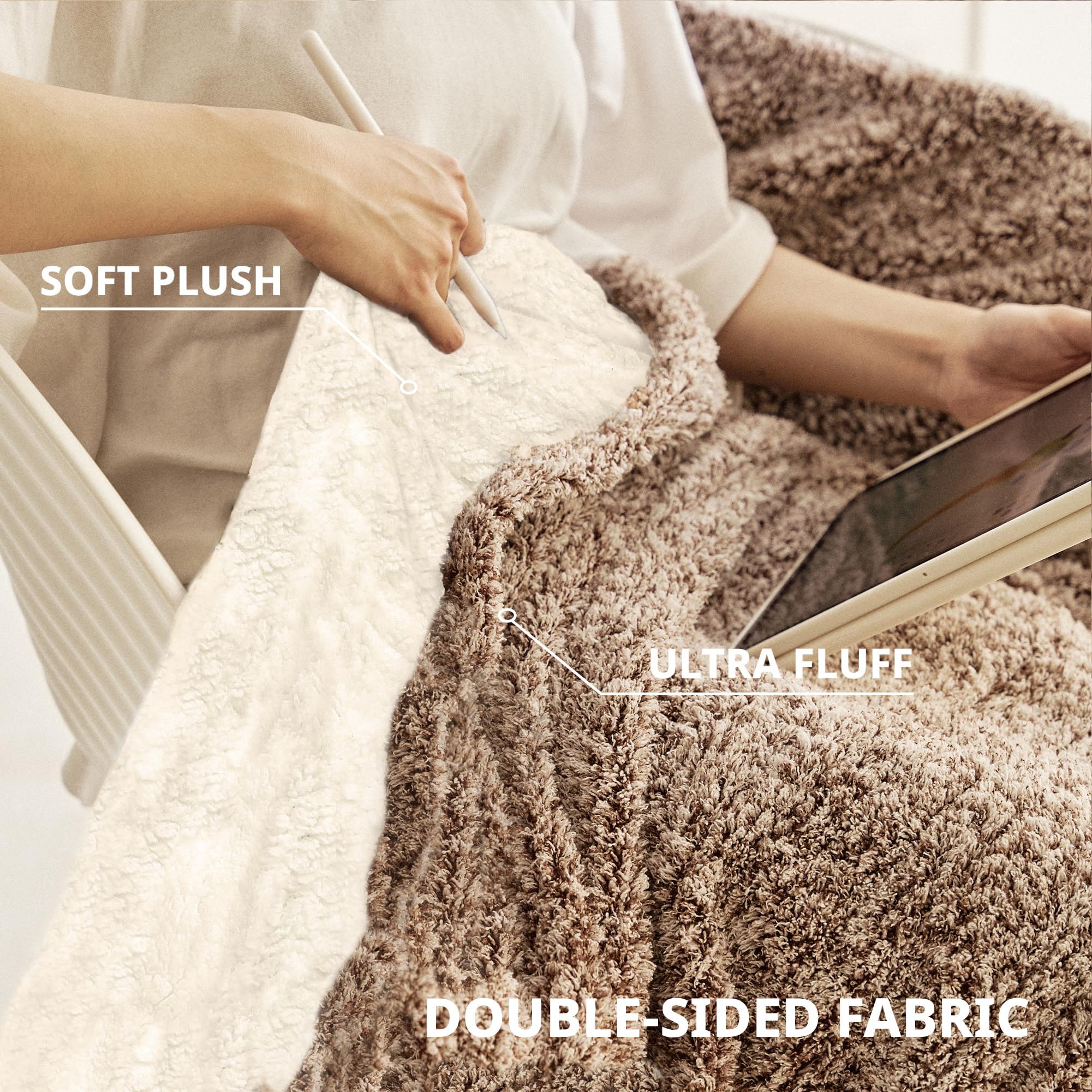 Heated Blanket Electric Throw 50" x 60" -Heated Throw Blanket with 5 Heating Levels & 3 Hours Auto Off,Machine Washable,ETL & FCC Certification,Over-Heat Protect（Racoon）