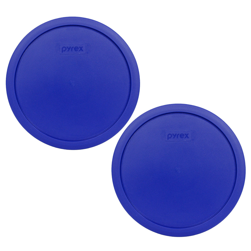Pyrex 7403-PC Cobalt Blue 10 Cup (2.5qt) Sculptured Mixing Bowl Lid - 2 Pack