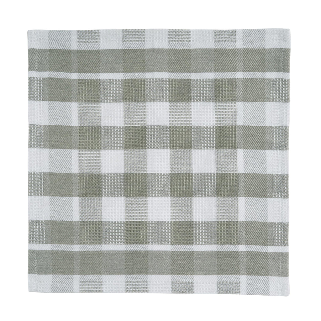 LANE LINEN 100% Cotton Kitchen Dish Cloths, Ultra Soft Absorbent Quick Drying Dish Towels, Multiweave Wash Cloths Dish Towel Sets, 13x13 Inches, 12 Pack - Grey