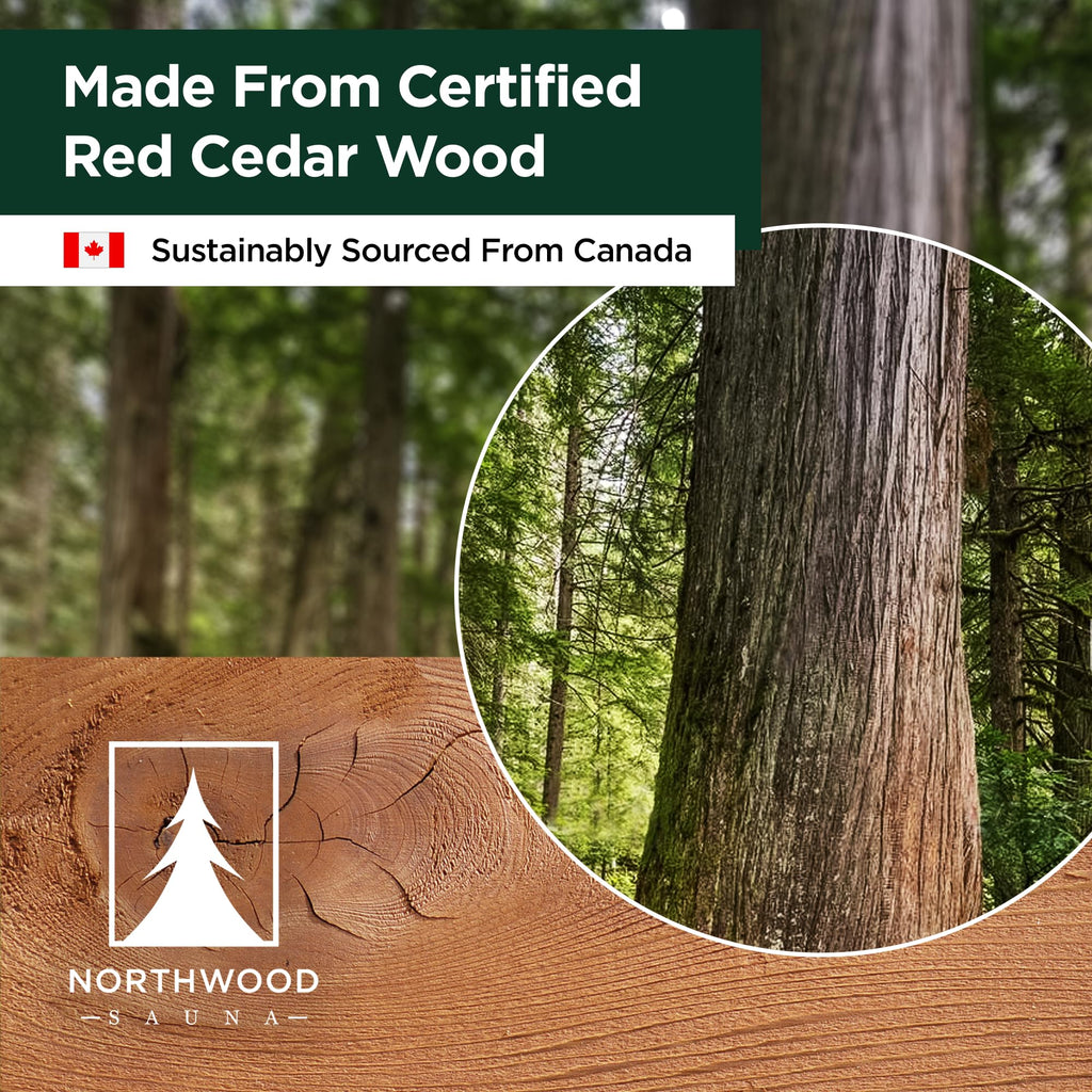 Northwood Sauna - Sauna Ladle - Handmade from Canadian Red Cedar Wood - Natural Rope - 14″ Handle & 100 mL (3.4 oz) Capacity Spoon