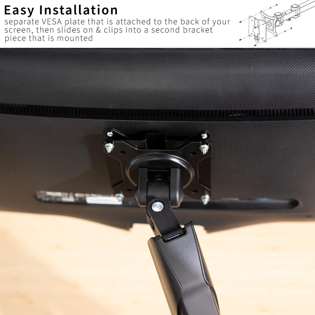 VIVO Adapter VESA Mount Quick Release Bracket Kit, Stand Attachment and Wall Mount Removable VESA Plate for Easy LCD Monitor and TV Screen Mounting, Stand-VAD2