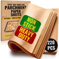 Parchment Paper Baking Sheets by Baker’s Signature | Precut Silicone Coated & Unbleached – Will Not Curl or Burn – Non-Toxic & Comes in Convenient Packaging – 12x16 Inch Pack of 220