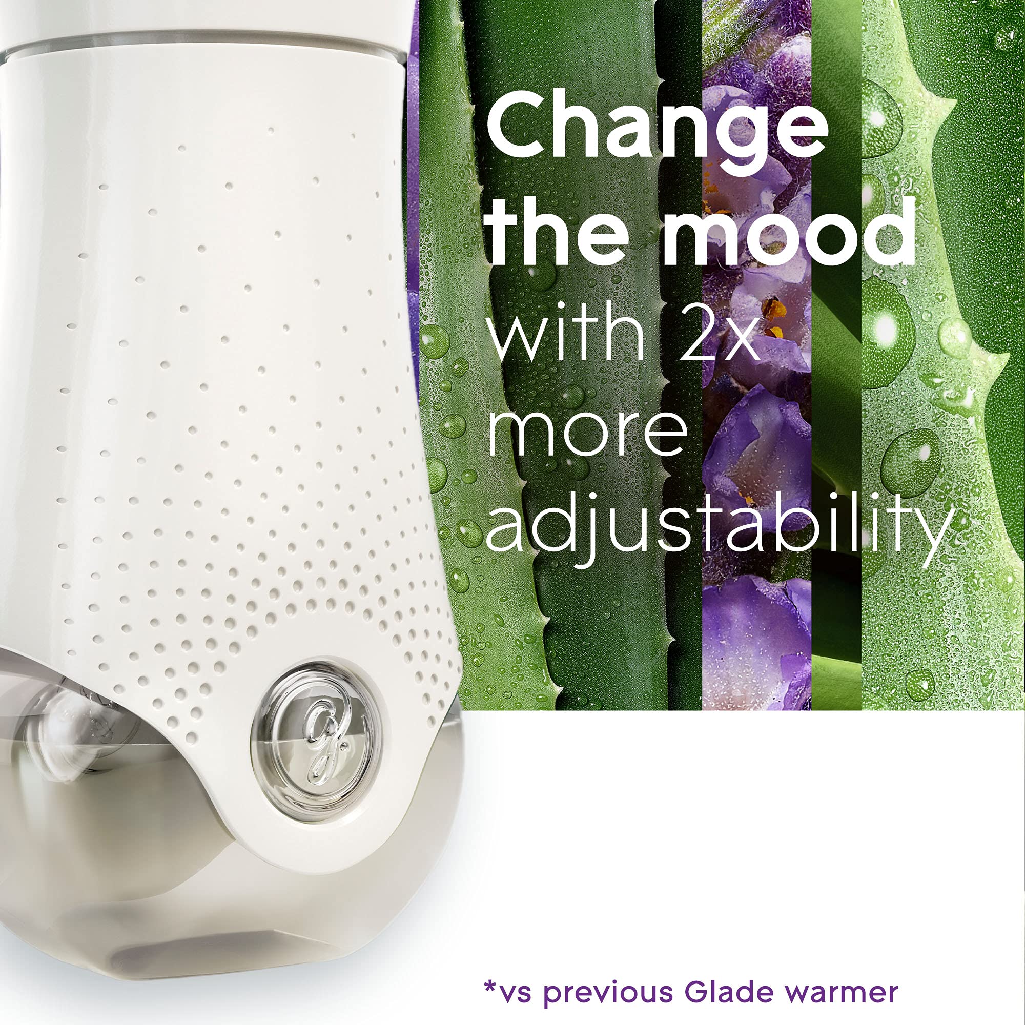 Glade PlugIns Air Freshener Kit, Scented and Essential Oils for Bathroom and Home Fragrance, Tranquil Lavender and Aloe, 2 Warmers and 6 Fragrance Oil Refills