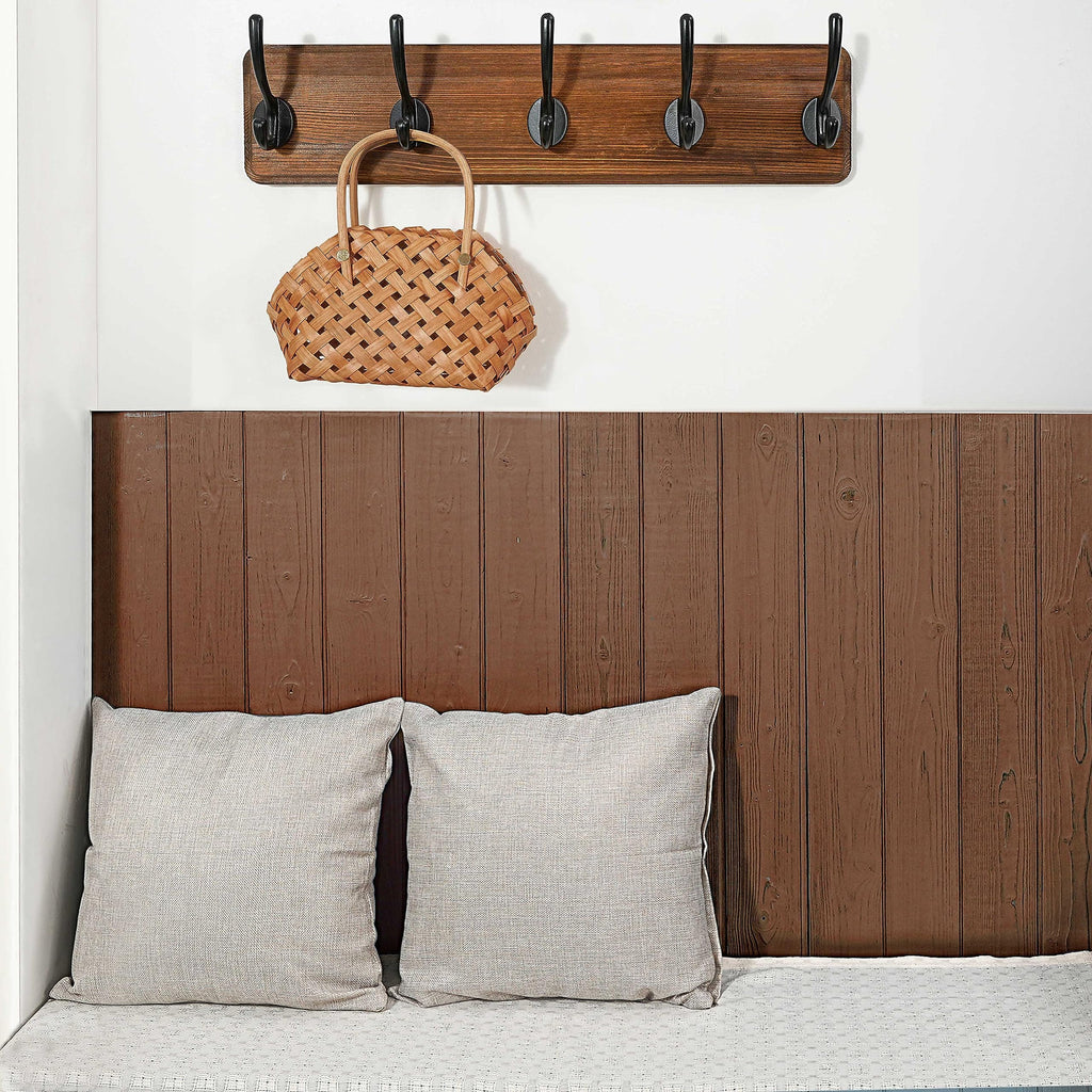 WEBI Coat Rack Wall Mount,Coat Hooks Wall Mounted,16’’ Hole to Hole,Coat Hanger Wall,Hook Rack Rail,5 Hooks for Hanging Coats,Hats,Jacket,Clothes