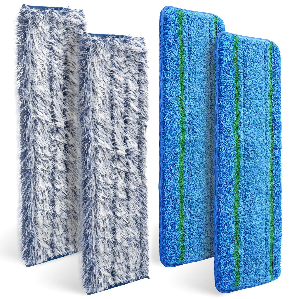 Cleaning Pad for Bona,Microfiber Mop Pads for Hardwood & Hard Surface Floors,4 Pack Washable Reveal Mop Head Replacement for Wet/Dry Spray Mops Cleaning