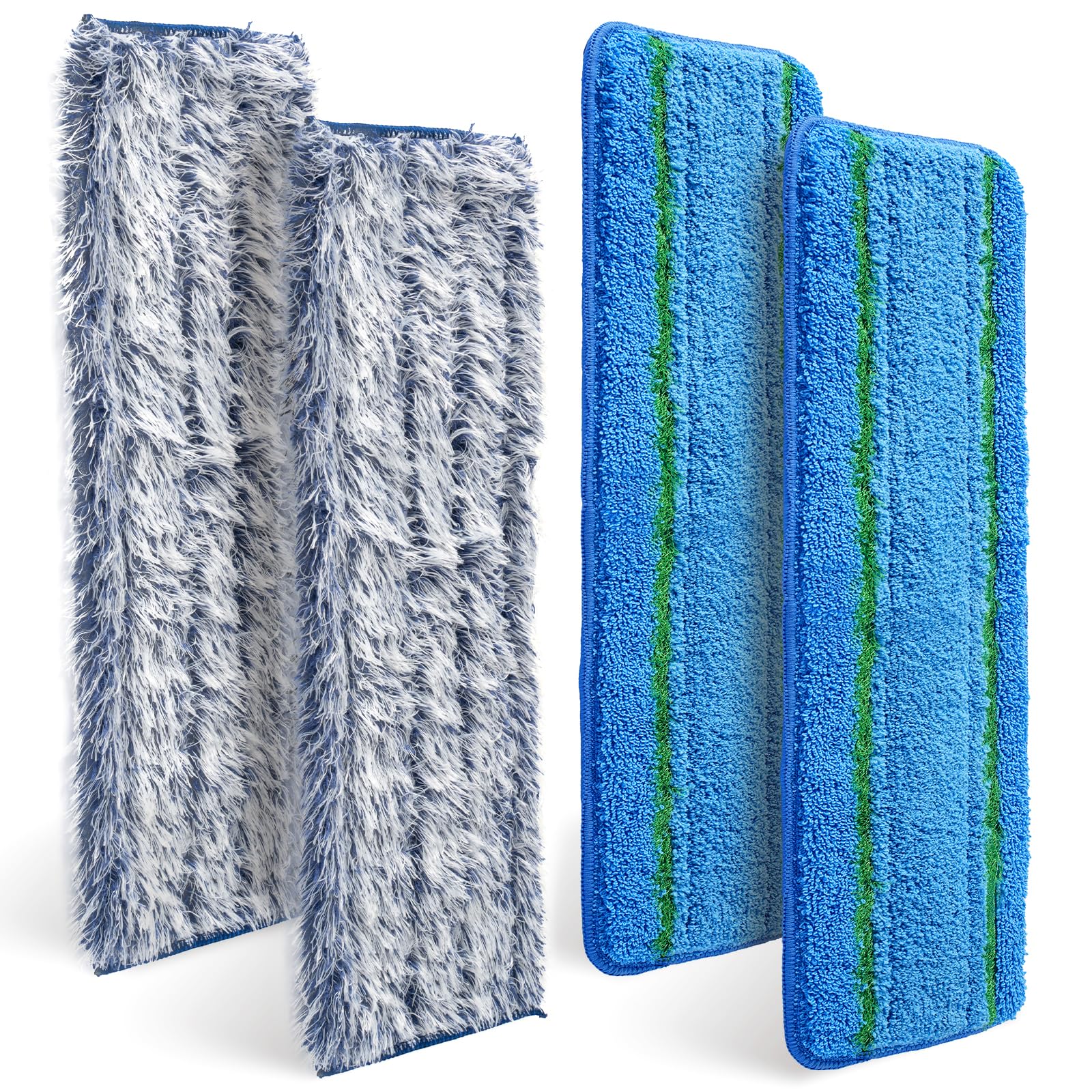Cleaning Pad for Bona,Microfiber Mop Pads for Hardwood & Hard Surface Floors,4 Pack Washable Reveal Mop Head Replacement for Wet/Dry Spray Mops Cleaning