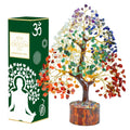 Crocon® The Original 7 Chakra Crystals Tree of Life, Birthday Gifts for Women, Men & Friends, Chakra Tree for Home & Office Decor | House Warming Gifts New Home, Gift for mom, Her, Sister & Self Care