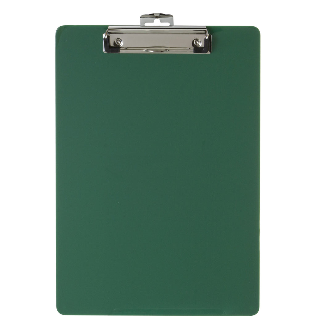 Officemate Recycled Plastic Clipboard, Letter Size, Green, Pack of 6 (83084)