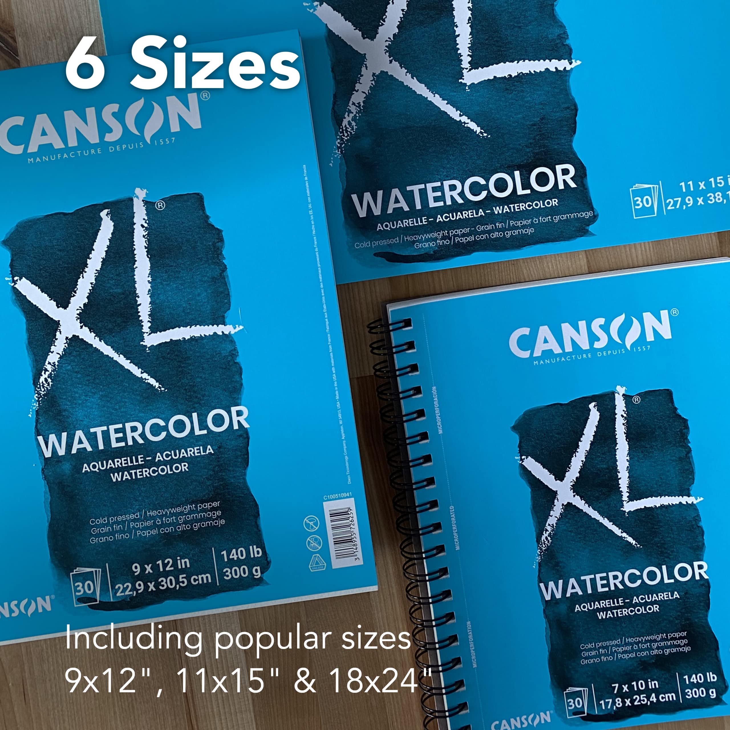 Canson XL Watercolor Paper Pad 11"X15"