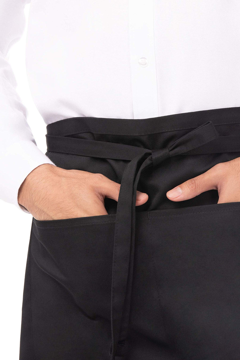Chef Works Unisex Half Bistro Server Apron, Black, One Size (2 Pack)