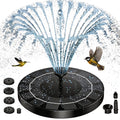 AISITIN Solar Fountain Upgrade, 2.5W 160mm Solar Bird Bath Fountains Pump Outdoor Water Pump Solar Floating Fountain with 6 Fountain Styles for Garden, Bird Bath, Pond, Fish Tank