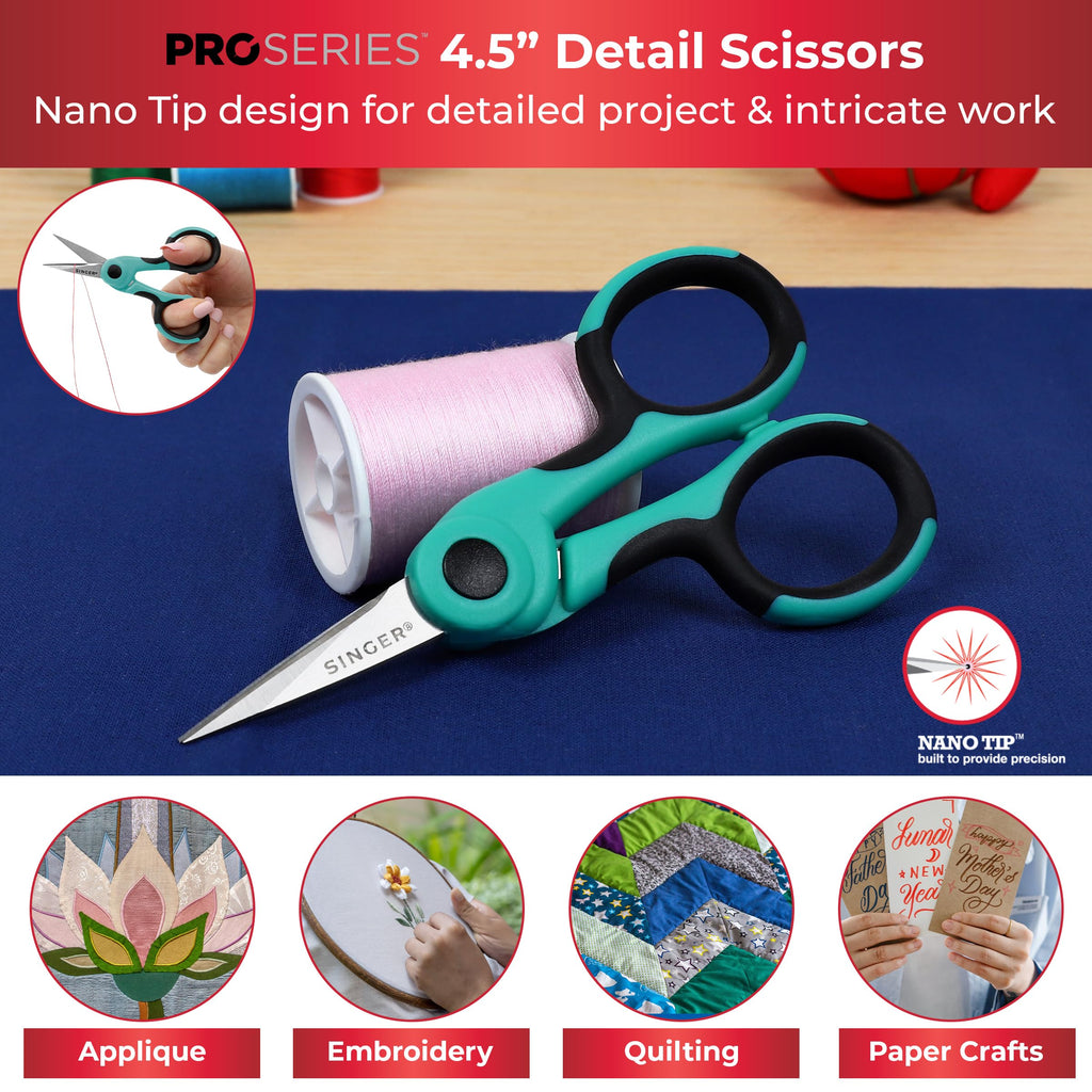 SINGER ProSeries Bundle - Detail Scissors, Thread Snips, Seam Ripper