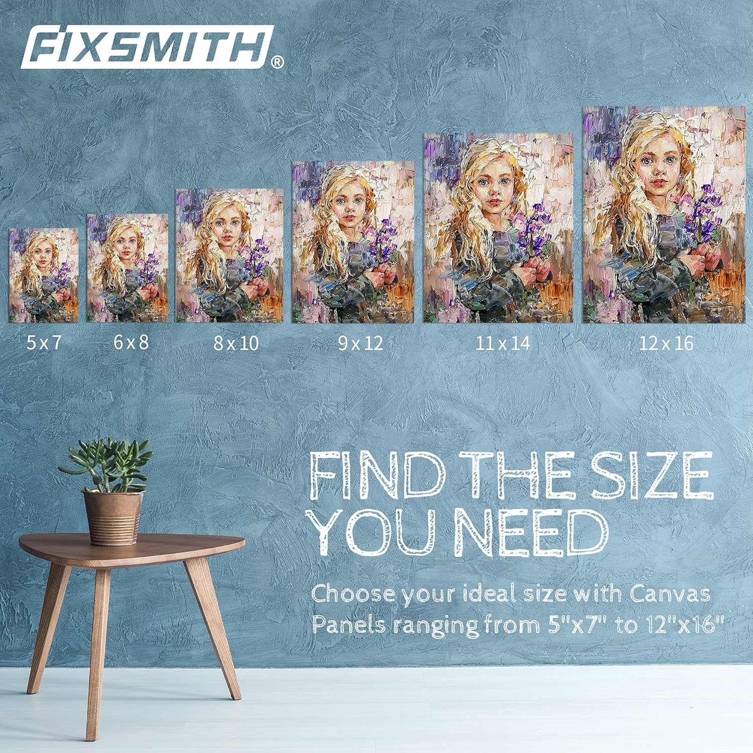 FIXSMITH Canvases for Painting 30 Pack - 8 x 10 Inch Painting Canvas Panel Boards - 100% Cotton Primed Canvases - Super Value Pack - Artist Canvas Board for Acrylic, Oil & Tempera Painting