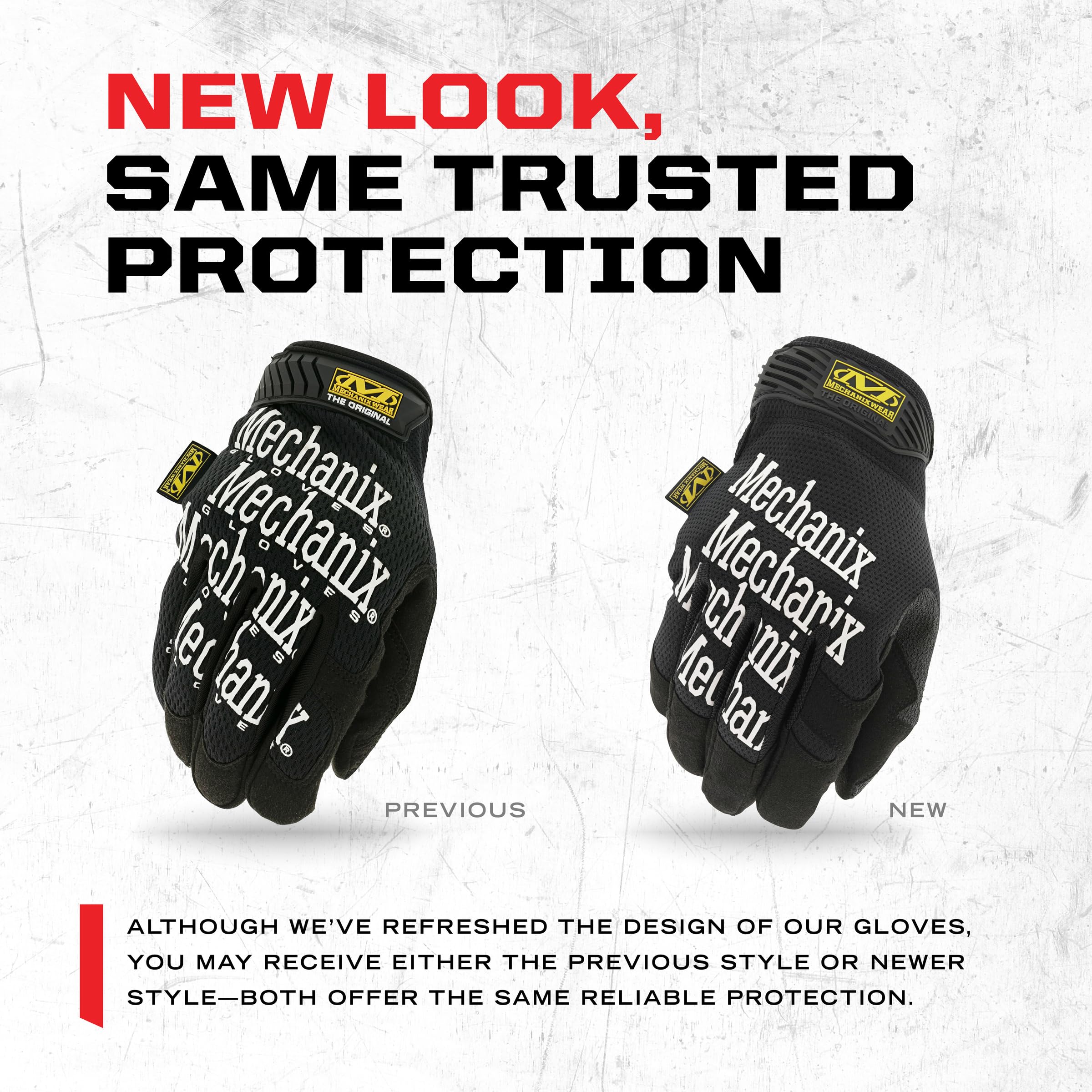 Mechanix Wear: The Original Work Glove with Secure Fit, Synthetic Leather Performance Gloves for Multi-purpose Use, Durable, Touchscreen Capable Safety Gloves for Men (Black, Large)