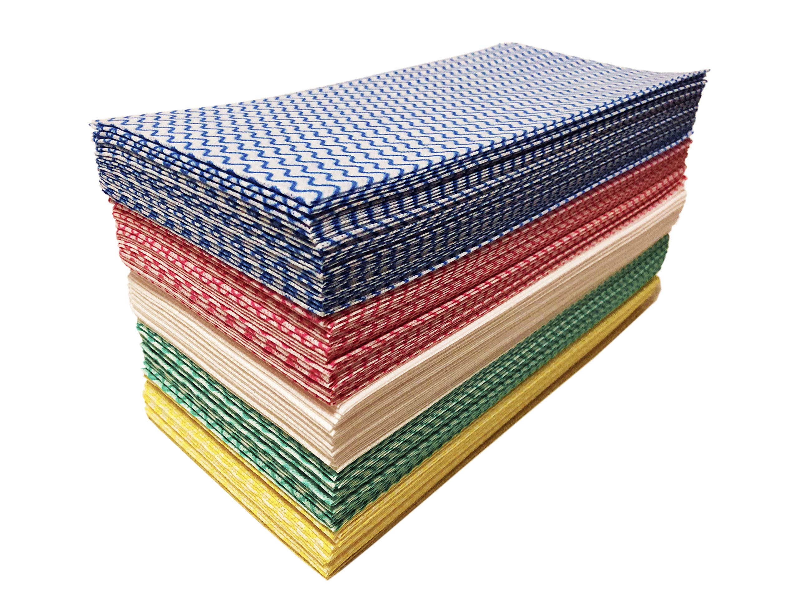 UKEENOR Disposable Dish Cloth, J Cloth, Reusable Cleaning Cloth Disposable Heavy Duty Dish Towels Dish Cloth Reusable Kitchen J Clothes 100 Count 11.9"X23.7" Absorbent, Fast Dry
