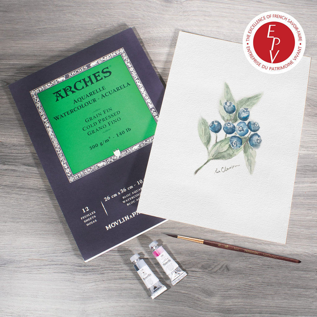 Arches Watercolor Paper Pad, 140 Pound, Cold Press, 9"x12"