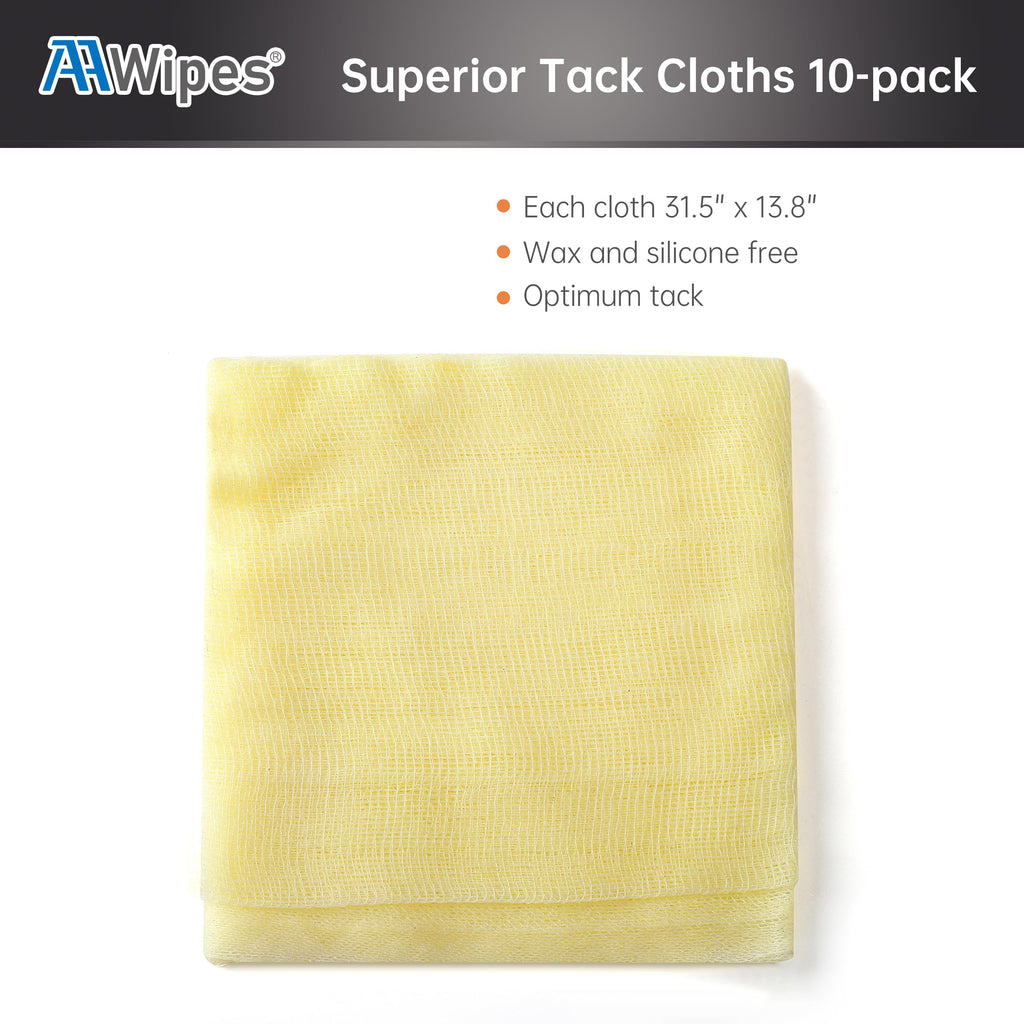 AAwipes Tack Cloth Pads Sticky Cloth for Removing Dust for Woodworking Automotive Painting, Sanding, Cleaning, Dusting, Staining, Wax and Silicone Free(Light Yellow, 18"x36")
