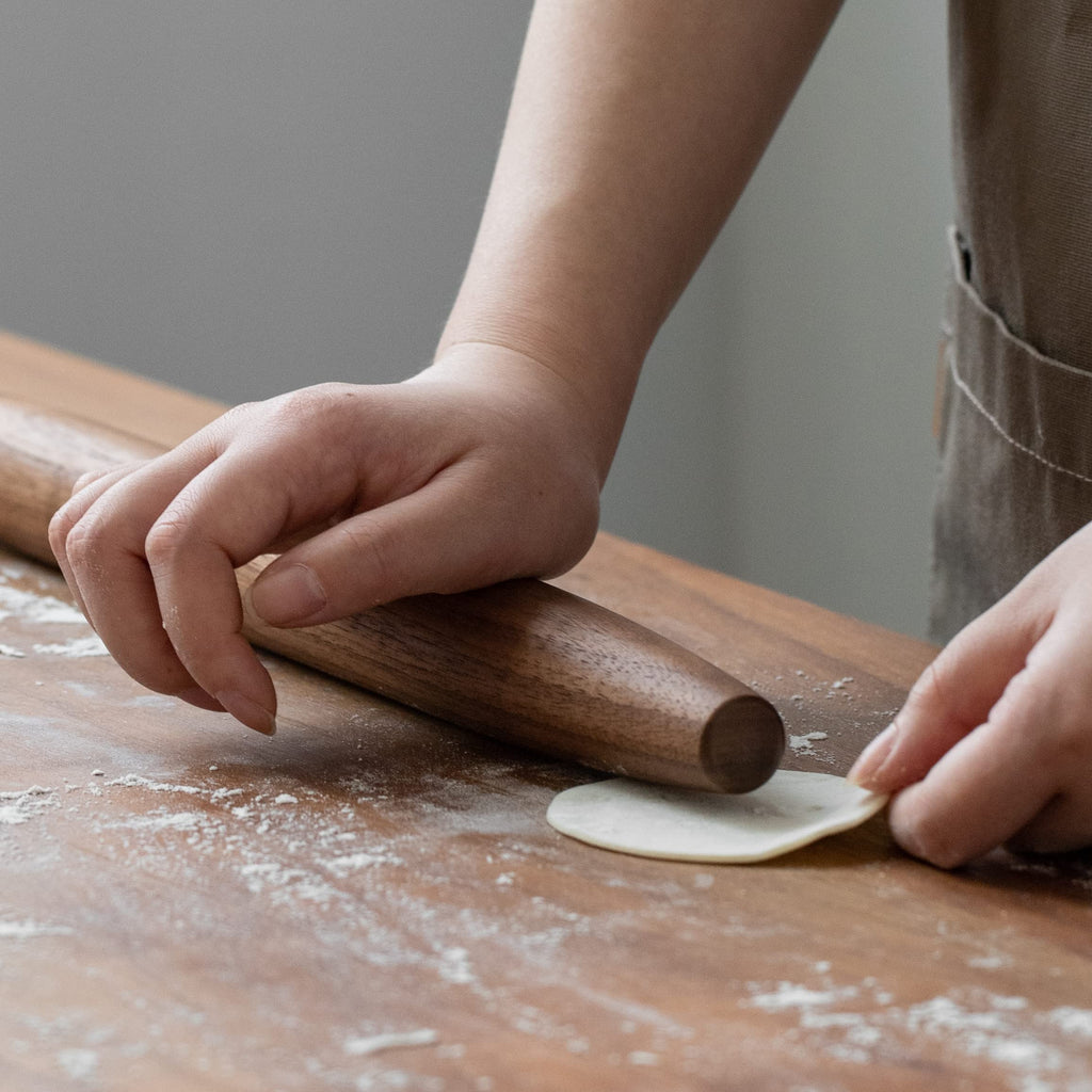 Muso Wood Walnut Rolling Pin for Baking (Walnut 15-3/4 Inch)