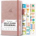 Clever Fox Self-Care Journal – Daily Reflection Notebook – Mental Health & Personal Development Planner, Meditation & Mood Log, Pocket (Rose Gold)