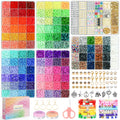 20,000 Pcs Clay Beads Bracelet Making Kit, 120 Colors 6 Boxes Polymer Beads Spacer Heishi Beads Kit, Jewelry Making Set with Pendant Charms Elastic Strings, Crafts Gift for Adults