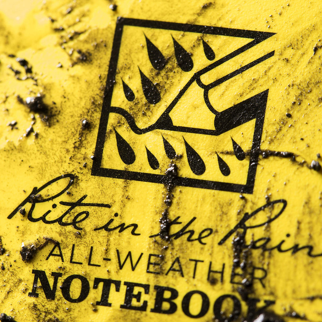 Rite in the Rain All-Weather Side-Spiral Notebook, 8 1/2" x 11", Yellow Cover, Universal Pattern (No. 373-MX)