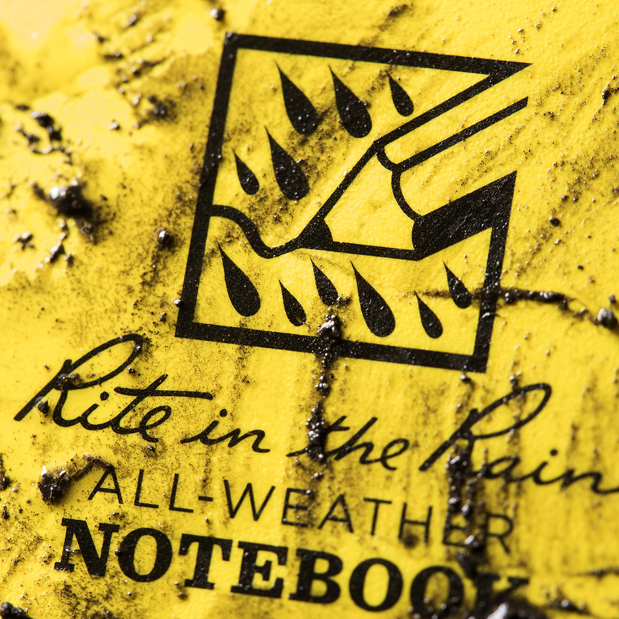 Rite in the Rain All-Weather Side-Spiral Notebook, 8 1/2" x 11", Yellow Cover, Universal Pattern (No. 373-MX)