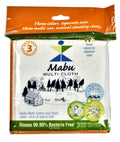 Mabu Wood Fiber Cleaning Cloth, 3-Pack