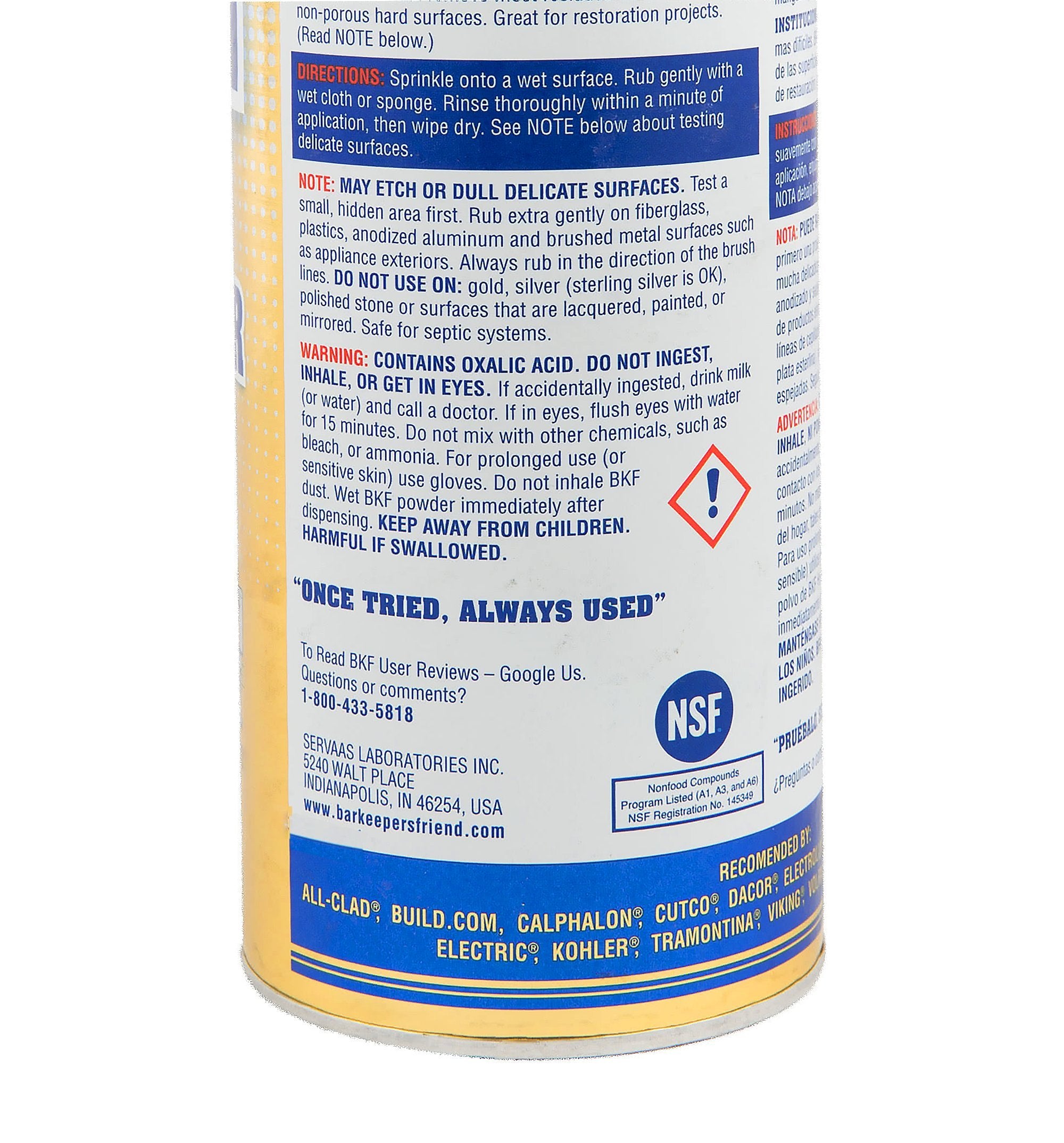 Barkeeper's Friend Powder Cleanser, 21 oz-2 pk