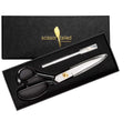 Sewing Scissors Ultra Sharp + Free Craft Knife - 9" Heavy Duty Professional Shears - All Purpose Scissors: Office & Crafts, Perfect for Seamstress, Tailors, Dressmakers, Students, Artists