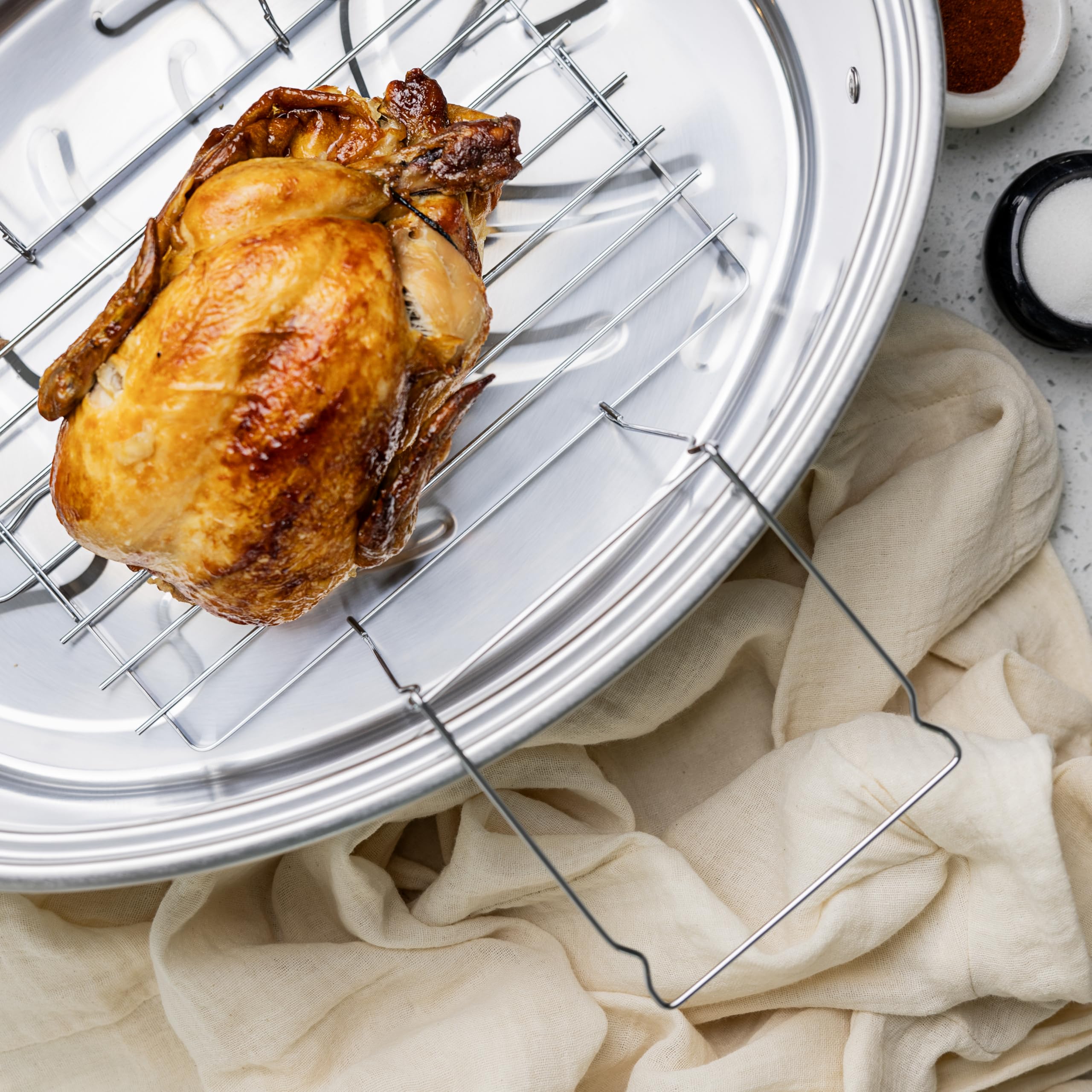 Fox Run Turkey Roasting Rack and Lifter, 11" x 6"