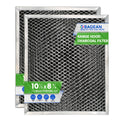 Stove Hood Vent Filter 10.5" x 8.8" 41F 97007696 Fit's Nutone & Broan Range Hood Filter Replacement for Ductless Exhaust Fan - Mesh Screen Filters Grease & Carbon Freshens Kitchen Oven Air (2-Pack)