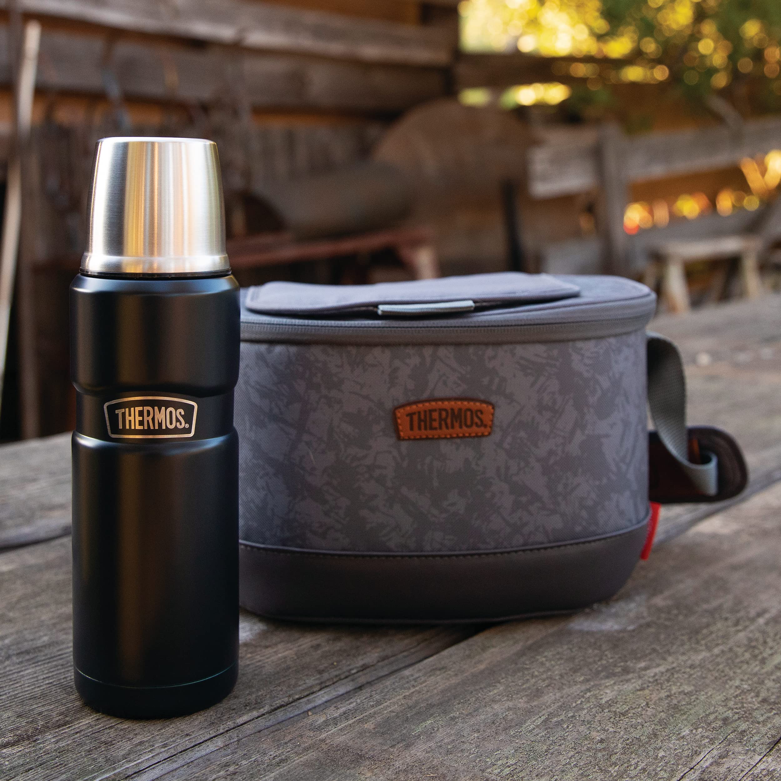 Thermos Stainless Tumbler, 16 Ounce, Matte Blue