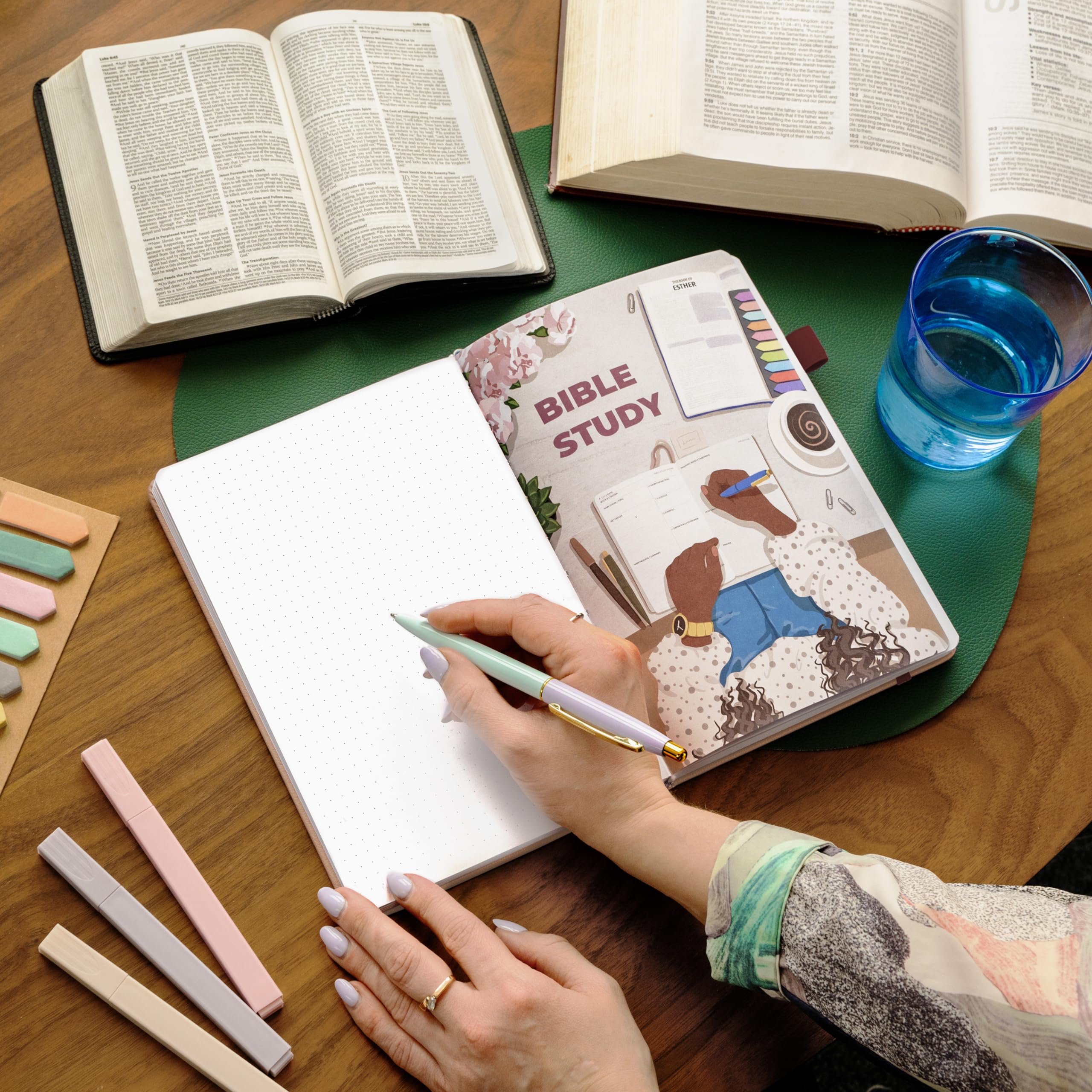 Clever Fox Bible Study Journal – Church Notes Notebook – Note Taking & Journaling Kit – Faith Based Religious Gifts & Accessories (Rose Gold)